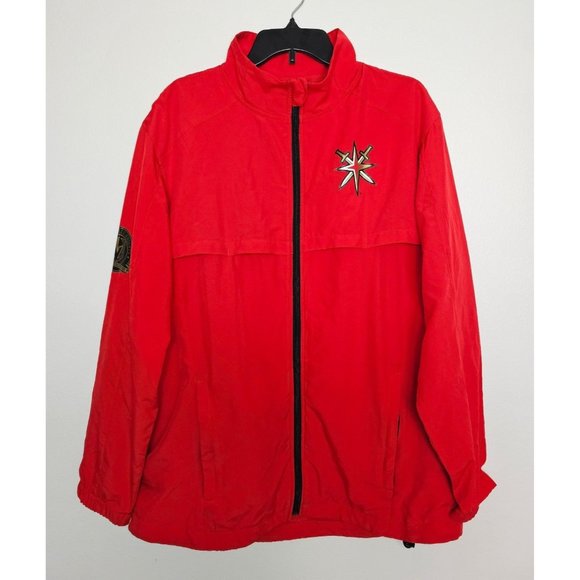 Vegas Golden Knights NHL Hockey Full Zip Red Member Exclusive Jacket Men's Large - Picture 1 of 7